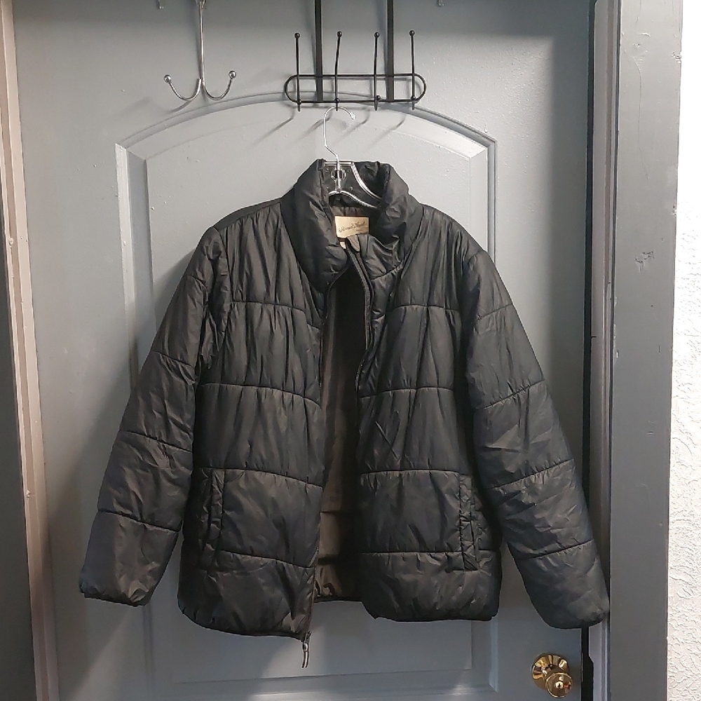 Universal Thread Women's Dark Gray Puffer Jacket Sz 1X